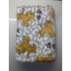 Disney Baby Lion King Blanket Simba Gray Sun Paw Prints HTF Rare